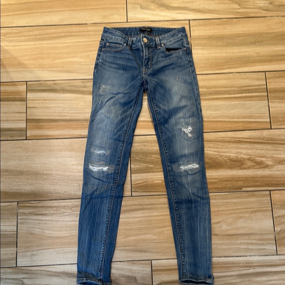 White House Black Market Blue Skinny Jeans